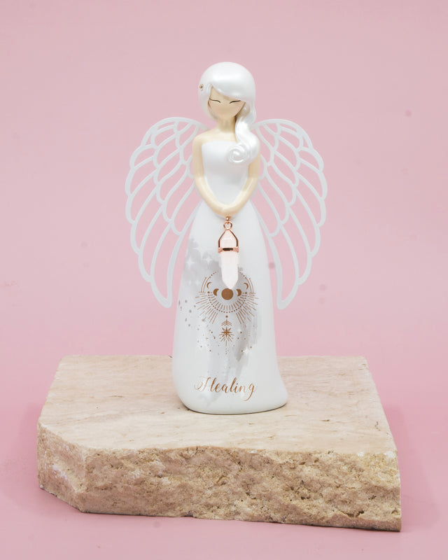 Angel Figurine with crystal