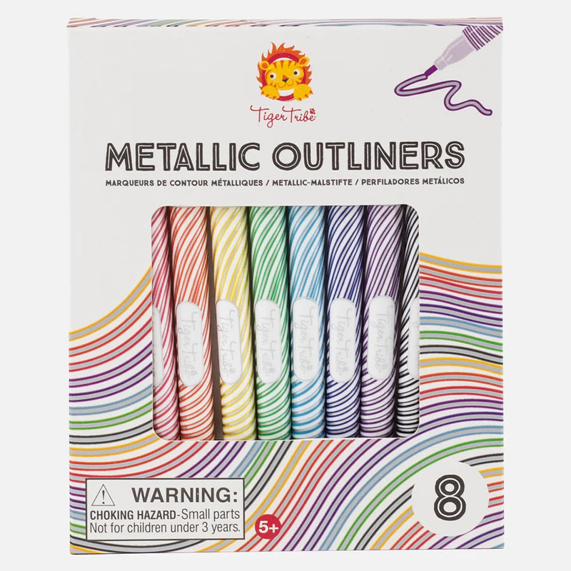 Metallic Outliners Pack of 8