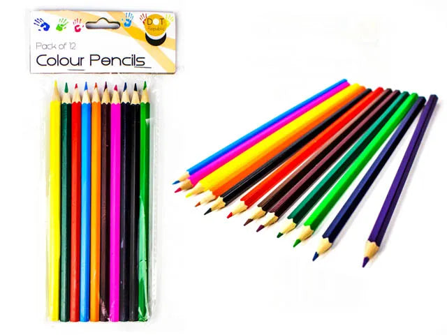 Coloured pencils pk 12