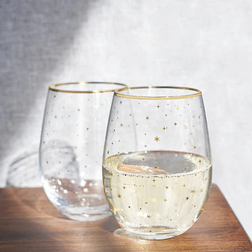 Starlight stemless glass set