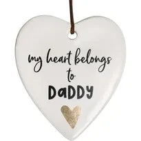 Hanging Heart - My heart belongs to Daddy