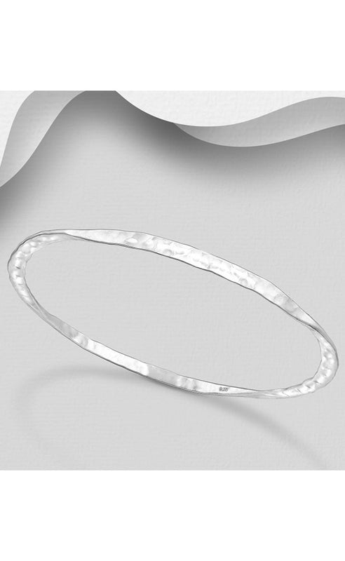 Positano Hammered Twist Bangle