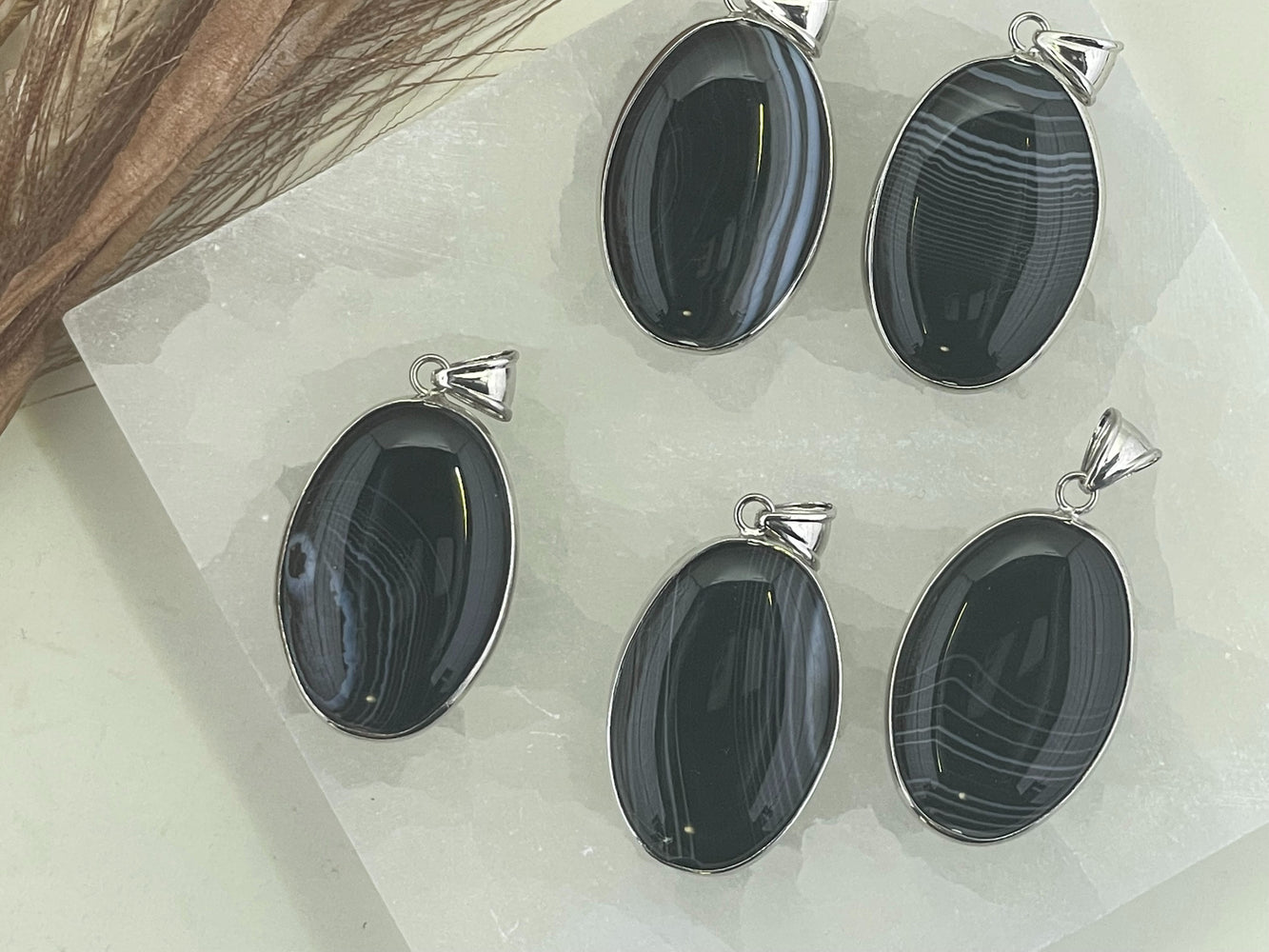 Black Agate - Pendant