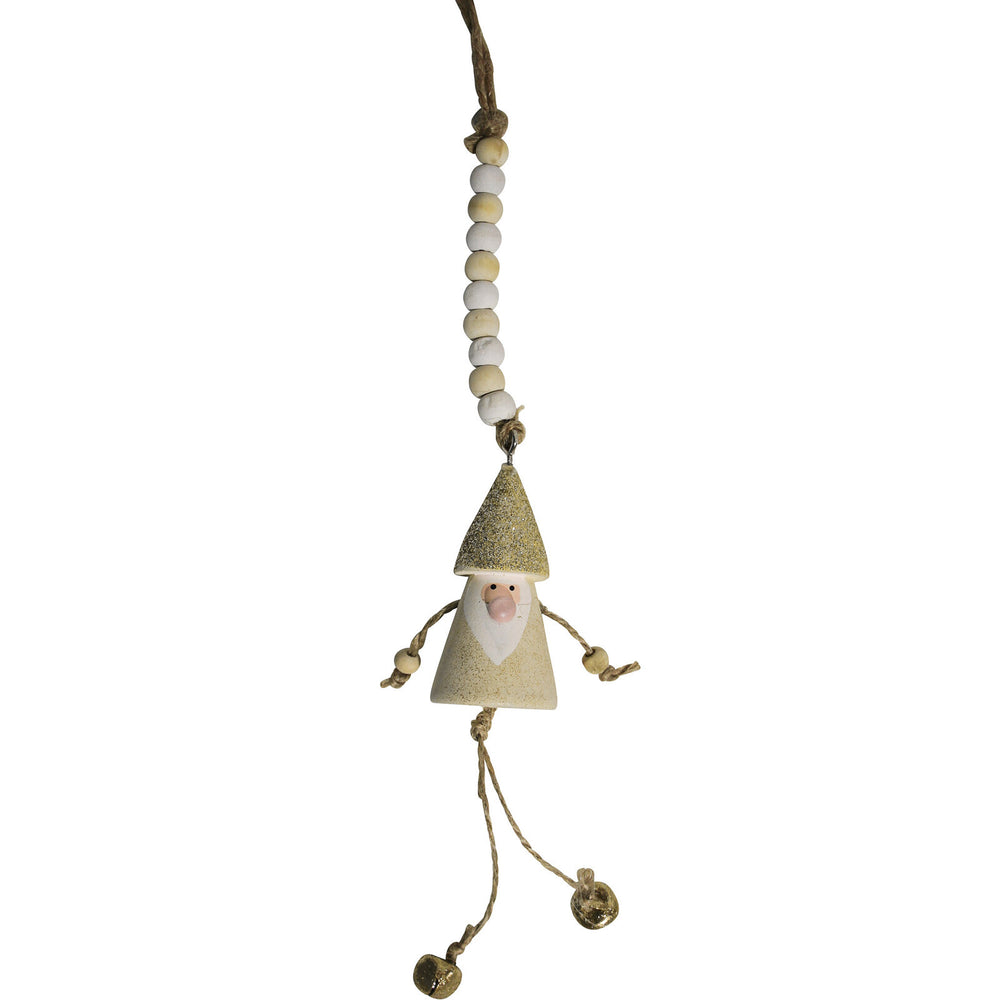 Hanging Santa Gold