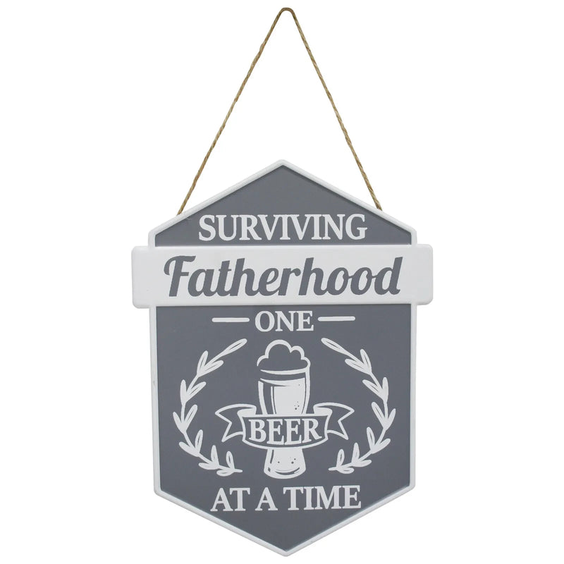 Metal hanging sign - Surviving Fatherhood