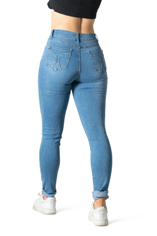 Skinny High waist Jeans - Blue