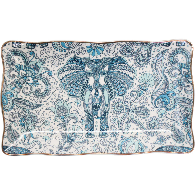 Plate Rectangle Mythical Elephant