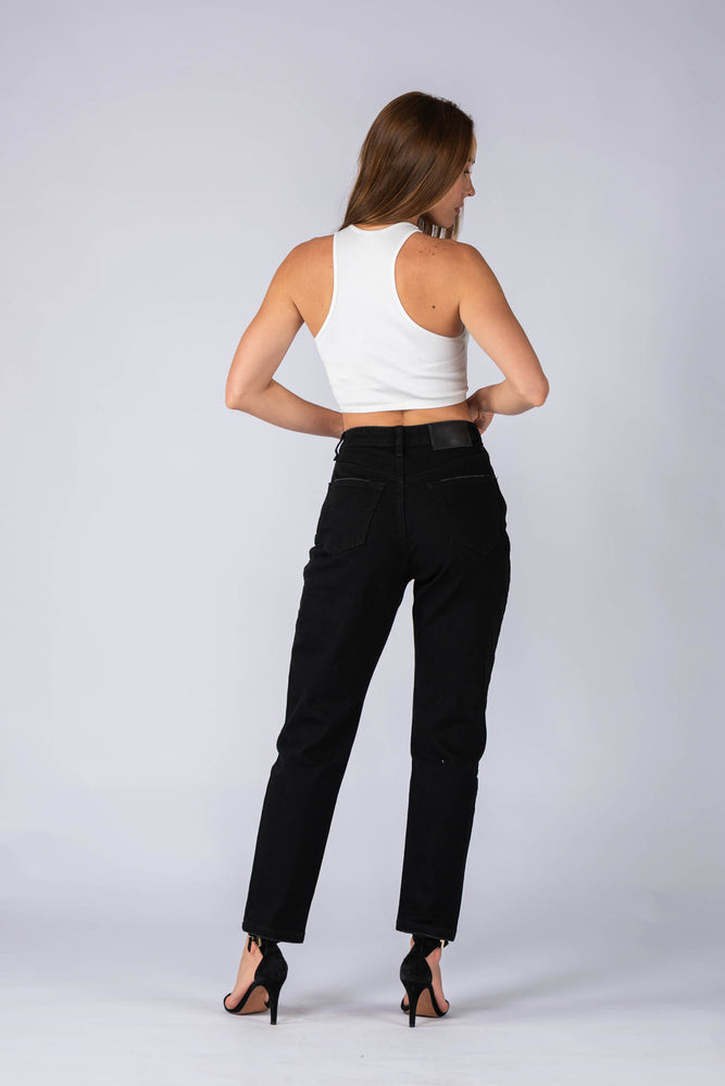 High waist mum Jeans - Black